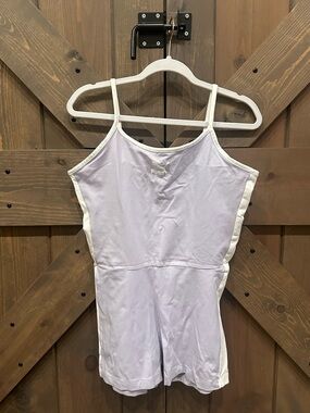 Puma Lavender and White Strappy Jumpsuit Romper